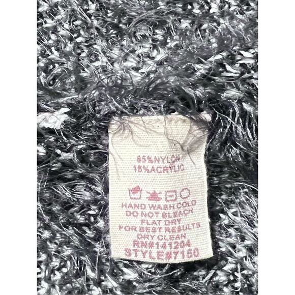 Item & Thread NWT Gray Eyelash Leopard Long Sleeve Sweater Size Small - Picture 5 of 5